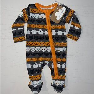 Angel Dear Halloween Kids Footie Glow in the Dark Newborn 0-3 3-6 6-9 months